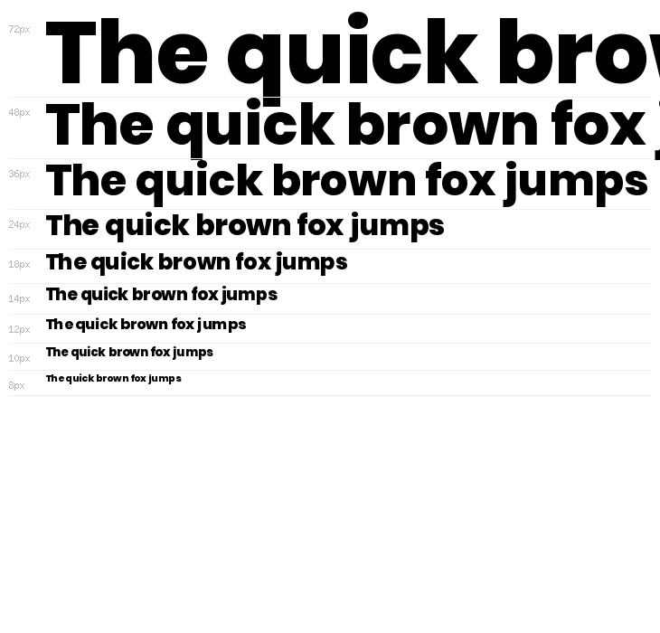 Poppins ExtraBold Waterfall