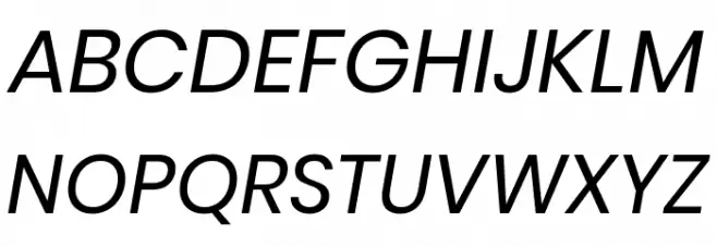 Poppins Italic Fonte MAIÚSCULAS