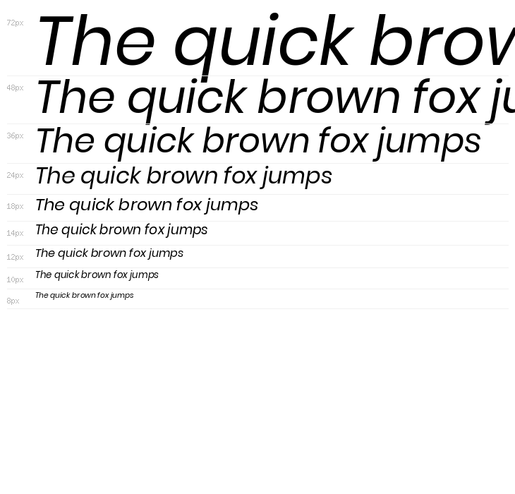 Poppins Italic Waterfall