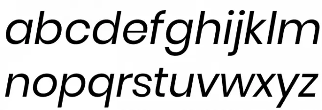 Poppins Italic