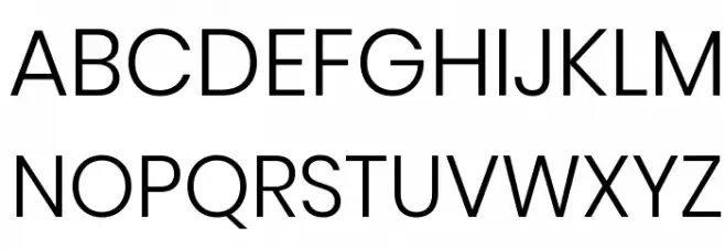 Poppins Light Schriftart Groß