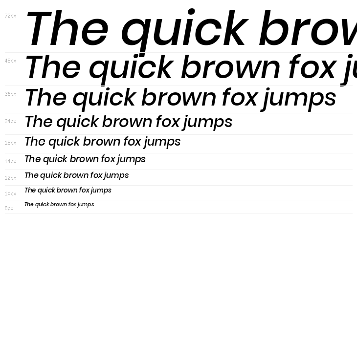 Poppins Medium Italic Waterfall