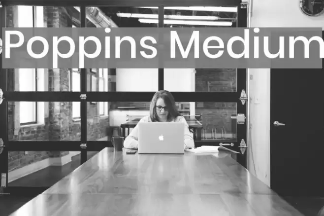 Poppins Medium Font examples