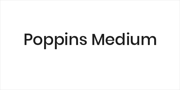 Poppins Medium Logo