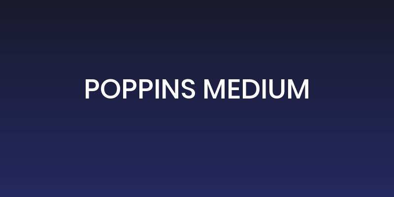 Poppins Medium Social Header