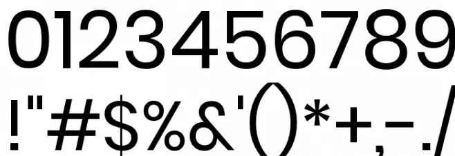 Poppins Regular Font OTHER CHARS