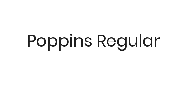 Poppins Regular Logo