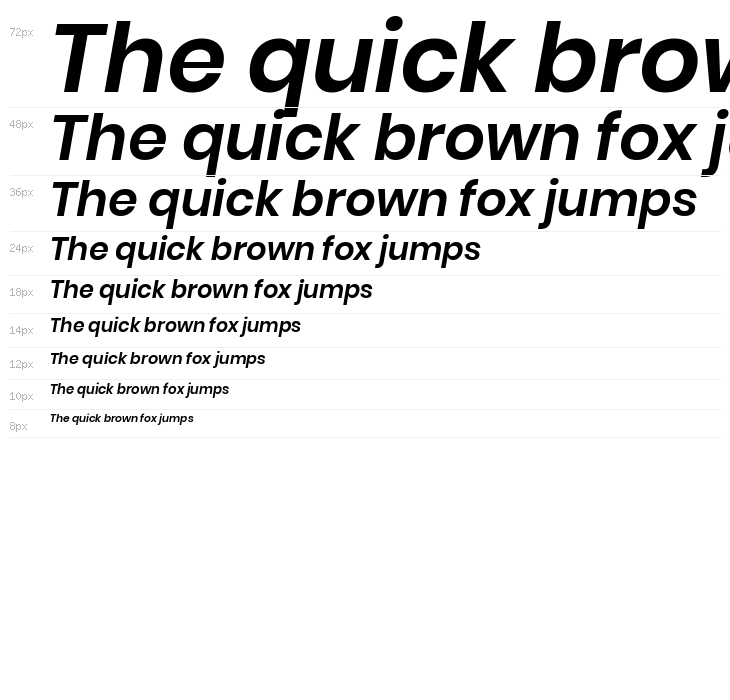 Poppins SemiBold Italic Waterfall