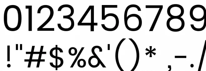 Poppins Font OTHER CHARS