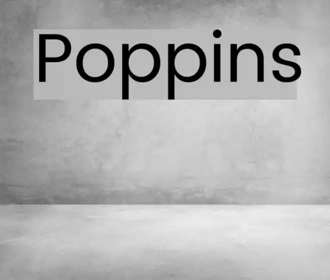 Poppins Font examples