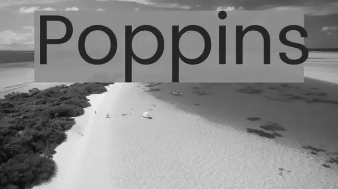 Poppins Font examples