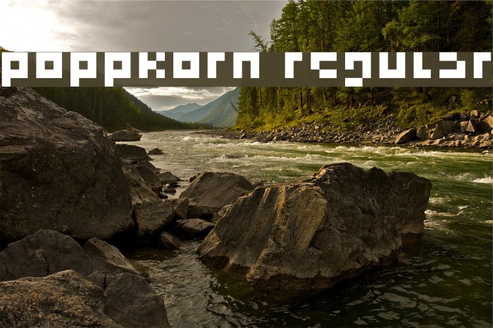 Poppkorn Regular Font examples