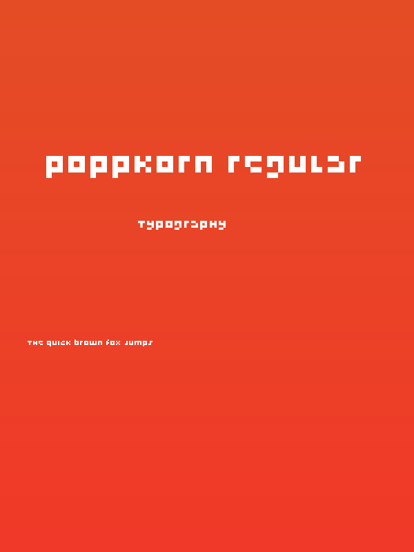 Poppkorn Regular Poster