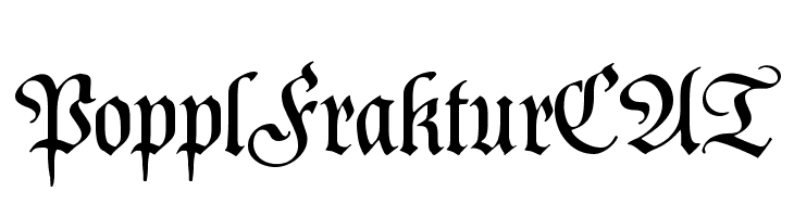 PopplFrakturCAT Font