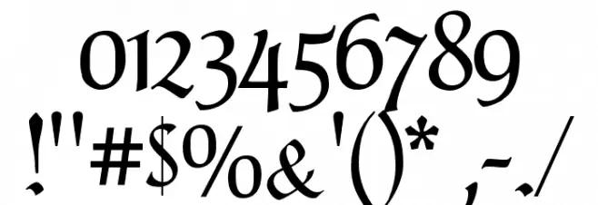 PopplFrakturCAT Font OTHER CHARS