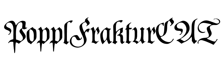 PopplFrakturCAT  Free Fonts Download