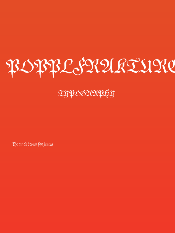 PopplFrakturCAT Poster