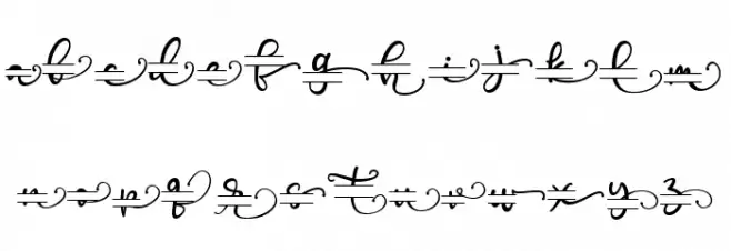 Poppy Monogram_Personal Use Caratteri MINUSCOLO