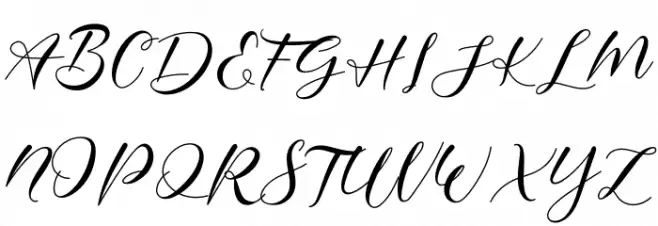 Poppy Shower Font UPPERCASE