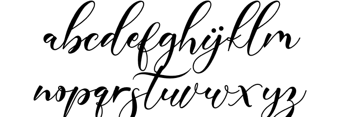 Poppy Shower Font LOWERCASE