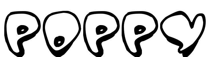 Poppy  Скачать бесплатные шрифты