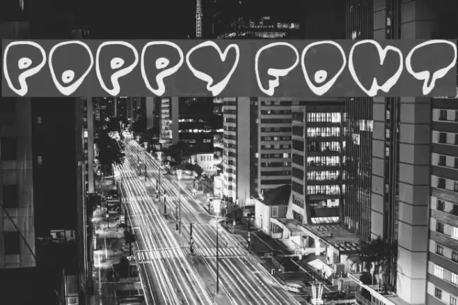 Poppy Font examples
