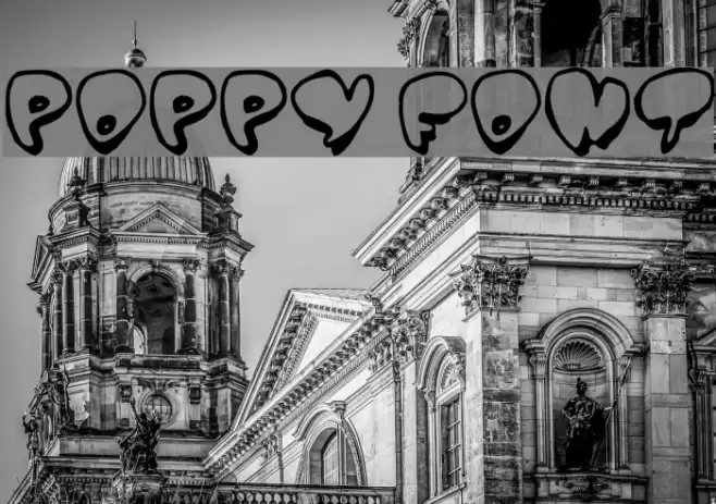 Poppy Font examples