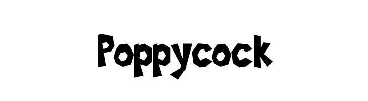 Poppycock  フリーフォントのダウンロード