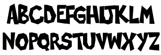 Poppycock Font UPPERCASE