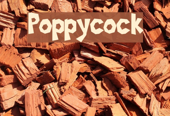Poppycock フォント examples