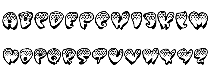 Poppydot Font LOWERCASE