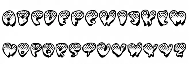 Poppydot Font LOWERCASE