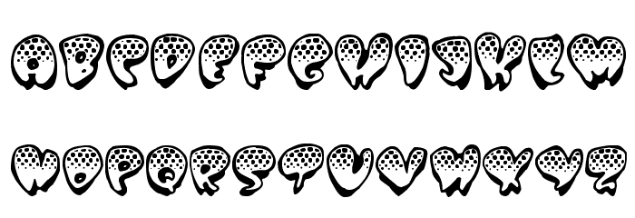 Poppydot Font LOWERCASE