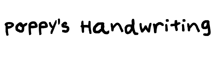 Poppy's Handwriting  Frei Schriftart Herunterladen