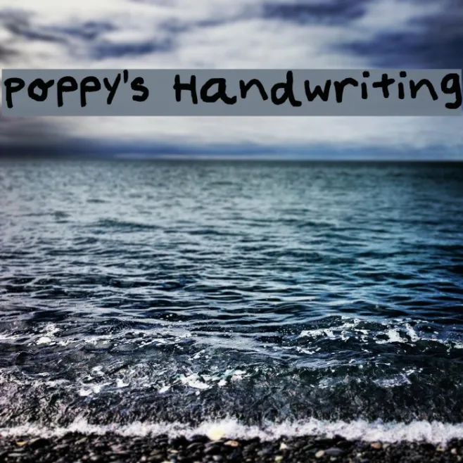 Poppy's Handwriting Example 3