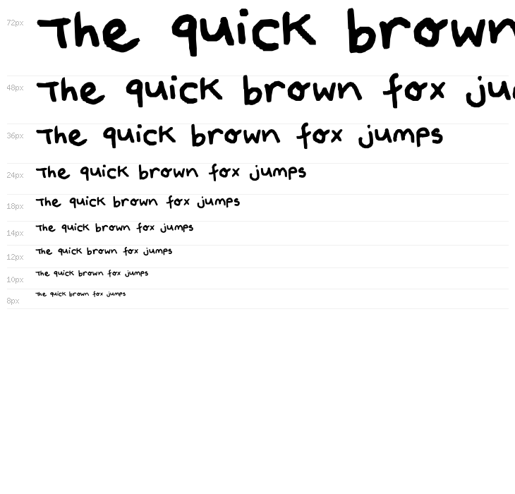 Poppy's Handwriting Waterfall