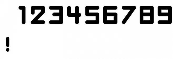 Poprock Font Alte caractere