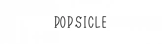 Popsicle  フリーフォントのダウンロード