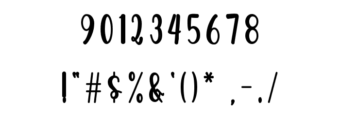 Popsicle Font OTHER CHARS