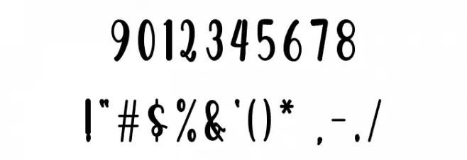 Popsicle Font OTHER CHARS