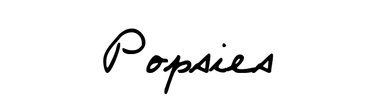 Popsies  Frei Schriftart Herunterladen