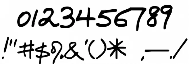 Popsies Шрифта ДРУГИЕ символов