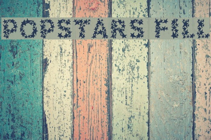 Popstars Fill Font examples