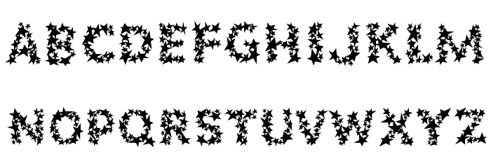 Popstars Fill Font LOWERCASE