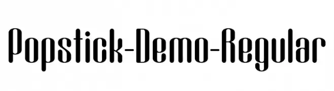 Popstick-Demo-Regular  フリーフォントのダウンロード
