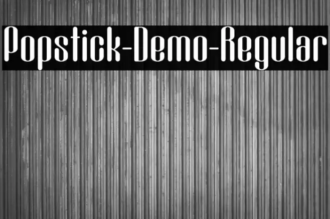 Popstick-Demo-Regular Font examples