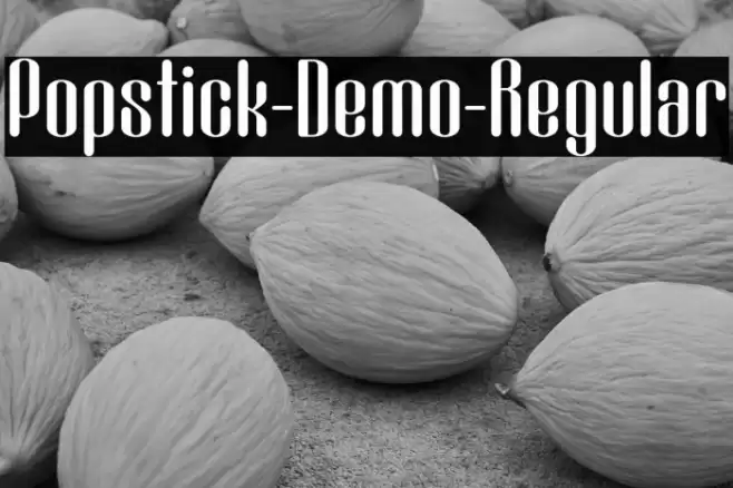 Popstick-Demo-Regular Font examples