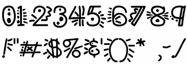 PopticsThree Font OTHER CHARS