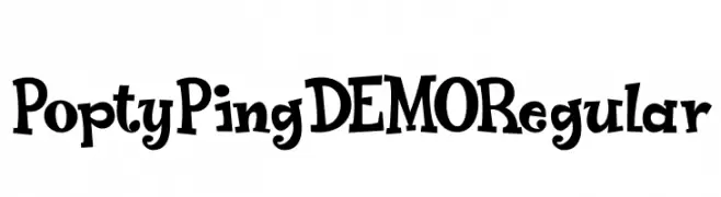 Popty Ping DEMO Regular  免费字体下载