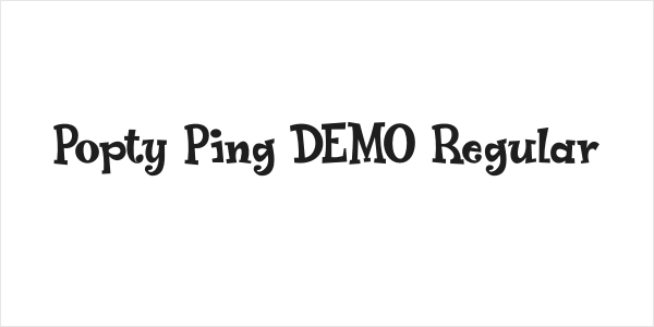 Popty Ping DEMO Regular Logo